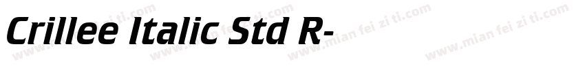 Crillee Italic Std R字体转换